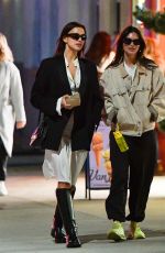 IRINA SHAYK and EMILY RATAJKOWSKI Out for Dinner in New York 10/21/2023