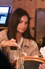 IRINA SHAYK and EMILY RATAJKOWSKI Out for Dinner in New York 10/21/2023