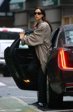 IRINA SHAYK Leaves an Uber Ride in New York 10/20/2023