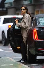 IRINA SHAYK Leaves an Uber Ride in New York 10/20/2023