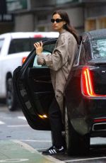 IRINA SHAYK Leaves an Uber Ride in New York 10/20/2023