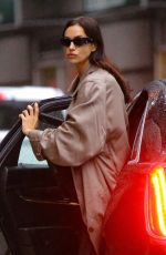 IRINA SHAYK Leaves an Uber Ride in New York 10/20/2023