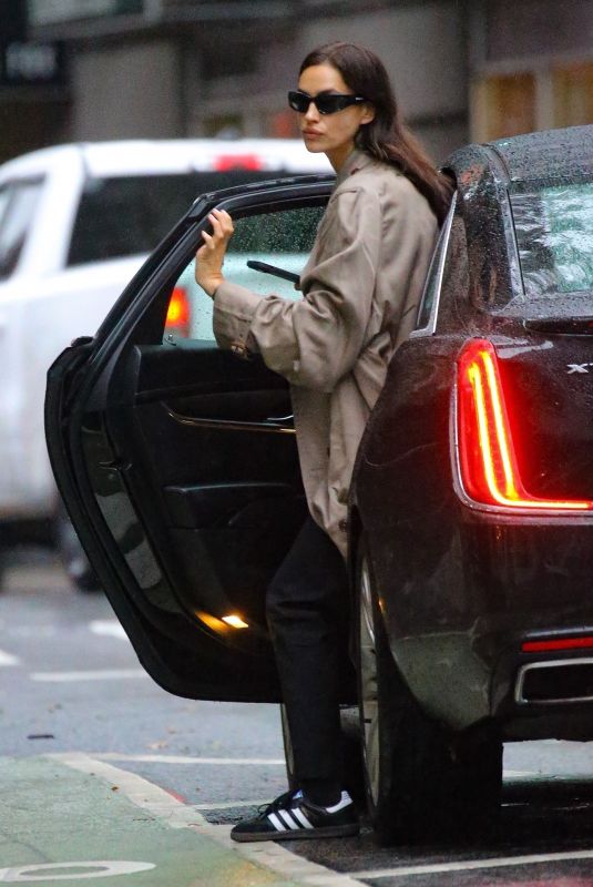 IRINA SHAYK Leaves an Uber Ride in New York 10/20/2023
