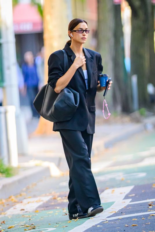 IRINA SHAYK Leaves Her Home in New York 10/05/2023