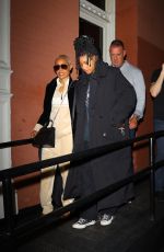 JADA PINKETT and WILLOW SMITH Leaves Il Mulino Prime in New York 10/17/2023