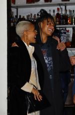 JADA PINKETT and WILLOW SMITH Leaves Il Mulino Prime in New York 10/17/2023