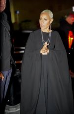 JADA PINKETT SMITH Arrives at Late Show with Stephen Colbert in New York 10/16/2023