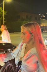 JAMIE LYNN SPEARS Leaves Catch Steak in West Hollywood 10/04/2023