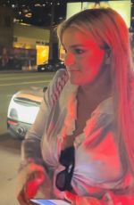 JAMIE LYNN SPEARS Leaves Catch Steak in West Hollywood 10/04/2023