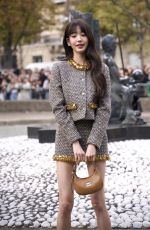 JANG WON-YOUNG Arrives at Miu Miu Womenswear Spring/Summer 2024 Show at Paris Fashion Week 10/03/2023