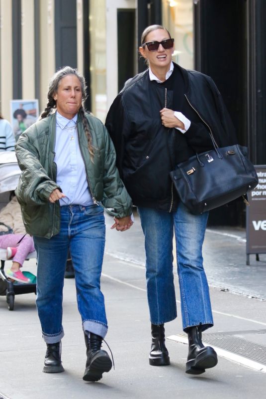 JENNA LYONS and CASS BIRD Out in New York 10/16/2023