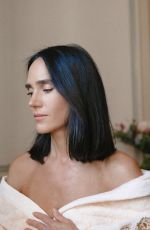 JENNIFER CONNELLY Getting Ready for Louis Vuitton Show with WWD, October 2023
