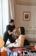 JENNIFER CONNELLY Getting Ready for Louis Vuitton Show with WWD, October 2023