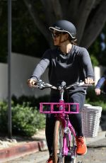 JENNIFER GARNER on a Bike Ride in Los Angeles 10/03/2023
