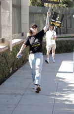 JERI RYAN at SAG Strike at Warner Brothers Studios in Burbank 10/16/2023