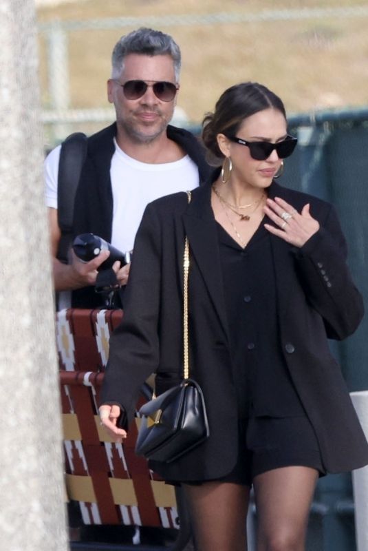JESSICA ALBA and Cash Warren Out in Los Angeles 10/26/2023
