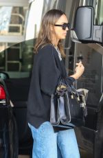 JESSICA ALBA Heading to Milk Studios in West Hollywood 10/30/2023