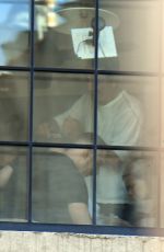 JESSICA CHASTAIN and Kristofer Buckle at Bowery Hotel After Walking Picket Line at SAG Protest in New York 10/16/2023
