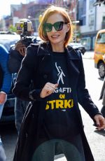 JESSICA CHASTAIN at Sag Strike in New York 10/16/2023