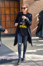 JESSICA CHASTAIN Leaves a Hotel in New York 10/16/2023