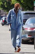 JODIE TURNER-SMITH Out at Melrose Place and Maria Tash Store 10/12/2023