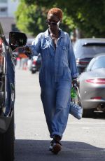JODIE TURNER-SMITH Out at Melrose Place and Maria Tash Store 10/12/2023