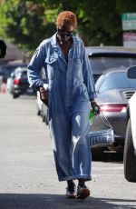 JODIE TURNER-SMITH Out at Melrose Place and Maria Tash Store 10/12/2023