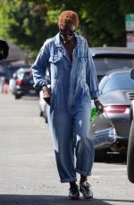 JODIE TURNER-SMITH Out at Melrose Place and Maria Tash Store 10/12/2023