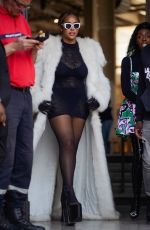 JORDYN WOODS Arrives at Nina Ricci Show at Paris Fashion Week 09/29/2023