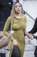 JORDYN WOODS Leaves a Fashion Show at Paris Fashion Week 10/01/2023