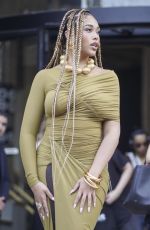 JORDYN WOODS Leaves a Fashion Show at Paris Fashion Week 10/01/2023