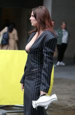 JULIA FOX Leaves Capital Xtra Radio Studios in London 10/19/2023