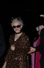JULIA GARNER and Mark Foster Arrives at a Halloween Party 10/28/2023