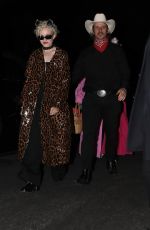JULIA GARNER and Mark Foster Arrives at a Halloween Party 10/28/2023
