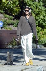 KAIA GERBER Out for a Dog Walk in Los Angeles 10/14/2023