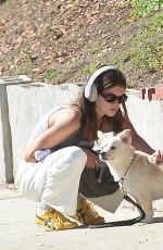 KAIA GERBER Out for a Dog Walk in Los Angeles 10/14/2023