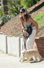 KAIA GERBER Out for a Dog Walk in Los Angeles 10/14/2023