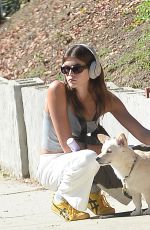 KAIA GERBER Out for a Dog Walk in Los Angeles 10/14/2023