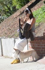 KAIA GERBER Out for a Dog Walk in Los Angeles 10/14/2023