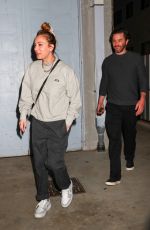 KALEY CUOCO and Tom Pelphrey Arrives Churchome Service at Saban Theater in Los Angeles 10/25/2023