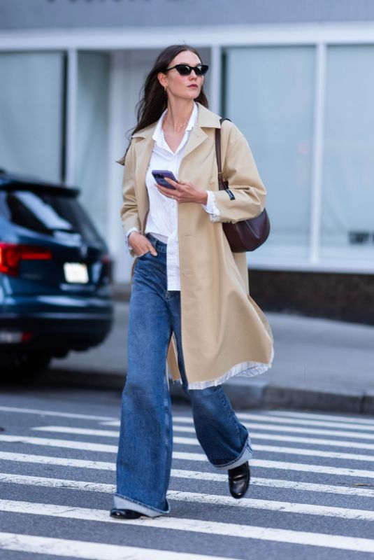 KARLIE KLOSS Out and About in New York 10/23/2023