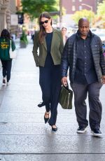 KARLIE KLOSS Out with Her Bodyguard in New York 10/10/2023