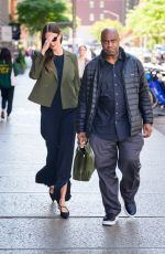 KARLIE KLOSS Out with Her Bodyguard in New York 10/10/2023