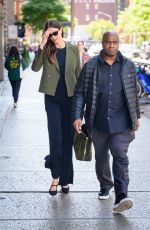KARLIE KLOSS Out with Her Bodyguard in New York 10/10/2023
