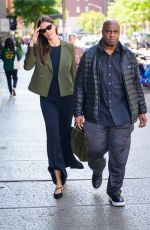 KARLIE KLOSS Out with Her Bodyguard in New York 10/10/2023