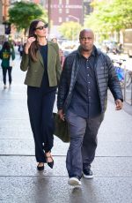 KARLIE KLOSS Out with Her Bodyguard in New York 10/10/2023