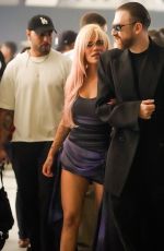 KAROL G Arrives at Mugler Womenswear Spring/Summer 2024 Show at Paris Fashion Week 10/02/2023