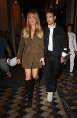 KATE CASSIDY Out for Dinner in Paris 10/02/203