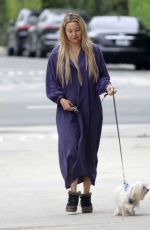 KATE HUDSON Out with Her Dog in Los Angeles 10/25/2023