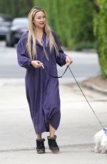 KATE HUDSON Out with Her Dog in Los Angeles 10/25/2023